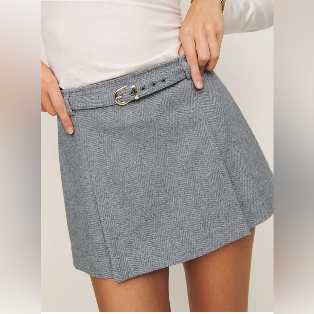 Reformation Rory Skirt - Grey size 6
